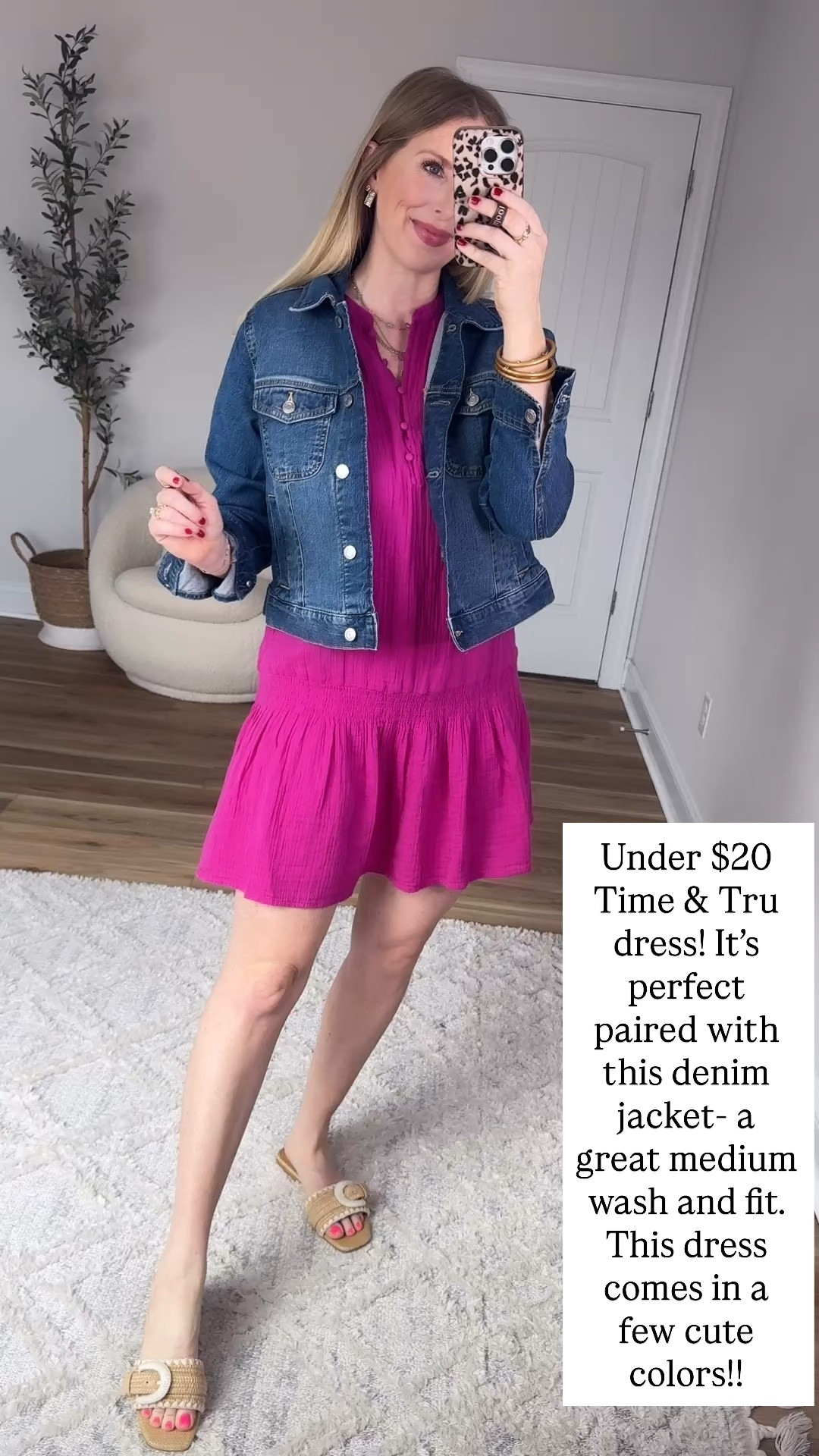 Walmart outfit, Walmart try on, time and tru mini dress, jean jacket 

#LTKWorkwear #LTKootd #LTKmomlife