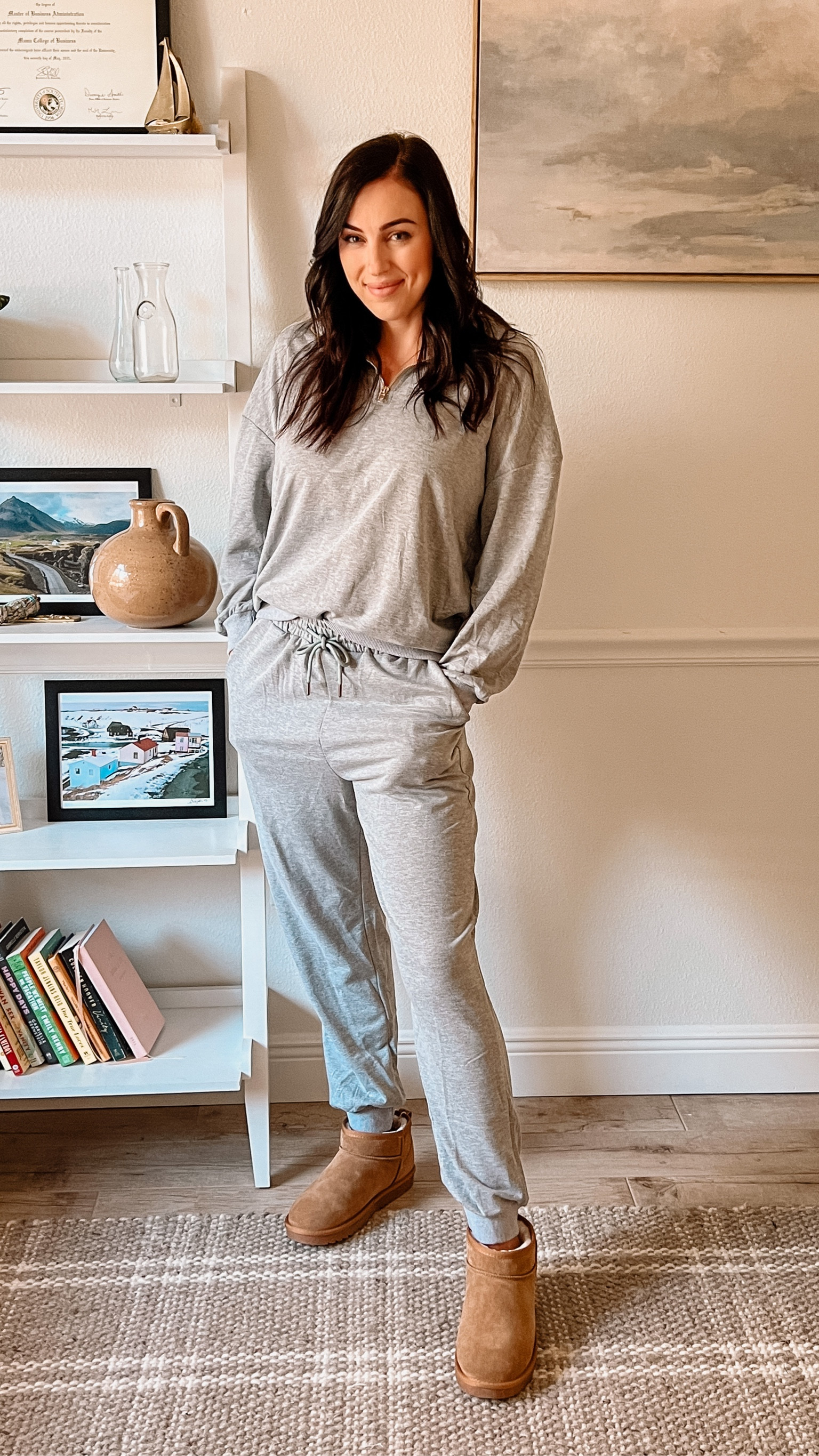 Loungewear two piece set and UGG dupes from Amazon 🌟🤍

#LTKunder100