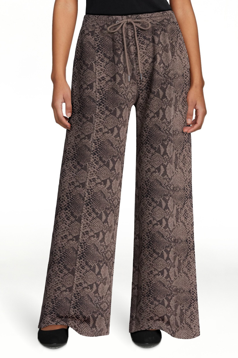 Scoop Women's and Women's Plus Scubaknit Wide Leg Tie Waist Seamed Pants, Regular, Short Lengths,... | Walmart (US)