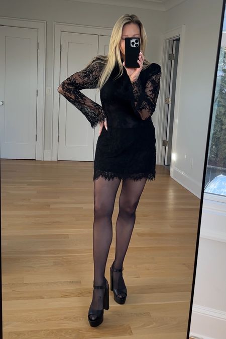 Date night outfit
Going out dress
Black lace dress
Wedding guest dress
Black tights
Revolve finds
Platform heels
Black heeled sandals
Vacation outfit
Dress
Spring outfit
Resort wear

#LTKshoecrush #LTKwedding #LTKstyletip