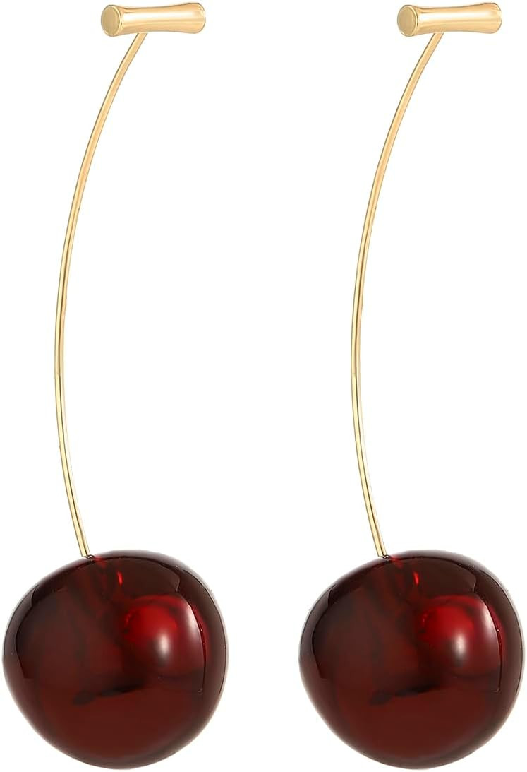 Red Cherry Earrings Costume Jewelry Accessories for Anime Cosplay | Amazon (US)