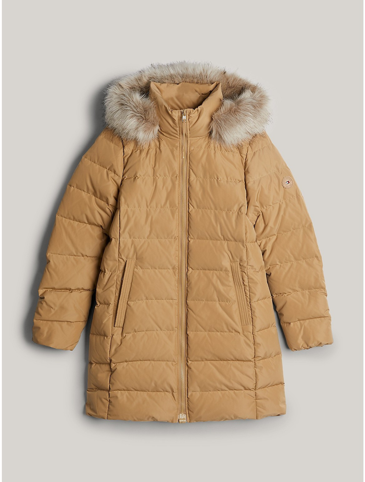 Tommy Hilfiger Women's Hooded Down Coat - Beige - XS | Tommy Hilfiger (US)