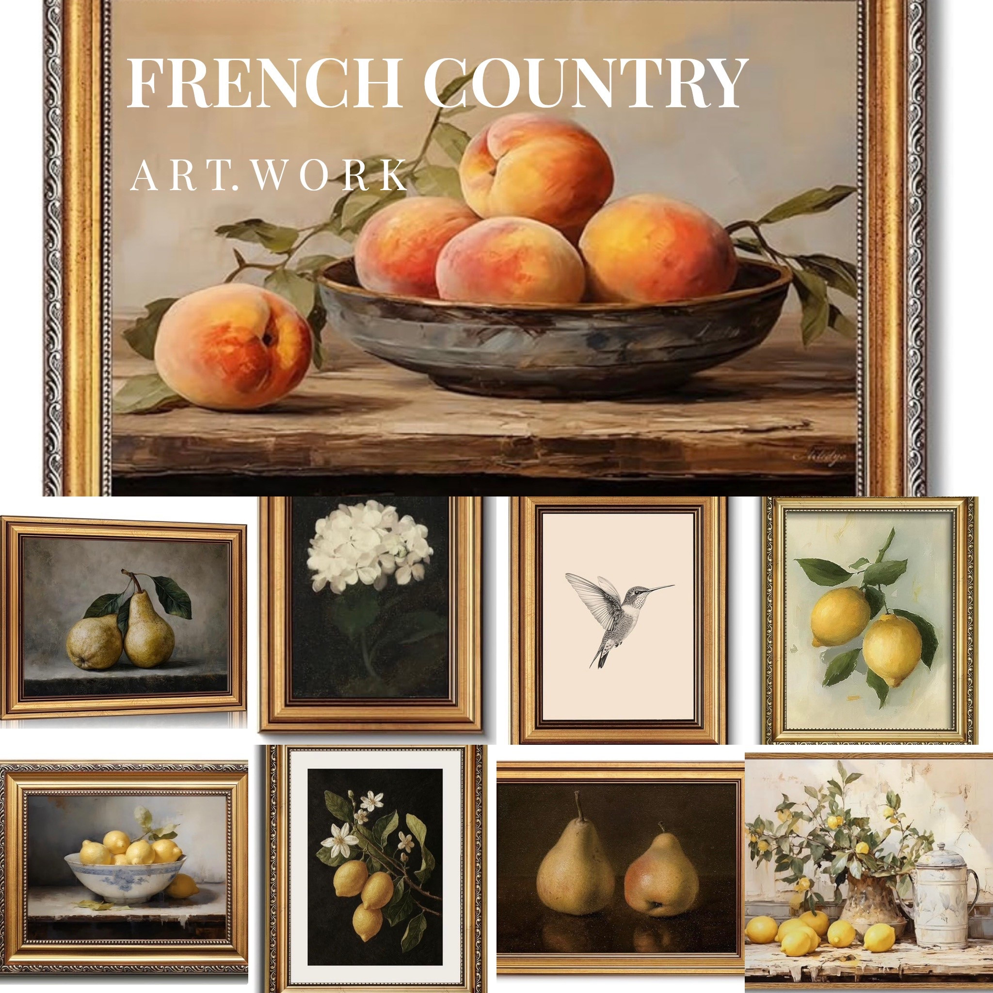 Small framed French Country style artwork perfect for shelves in the #kitchen or #bathroom 🙌
#homedecor #deal #amazon
@amazonfindsandfashion 

#LTKHome #LTKU #LTKSaleAlert