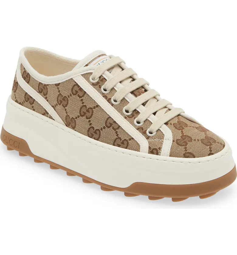 GG Canvas Platform Sneaker (Women) | Nordstrom