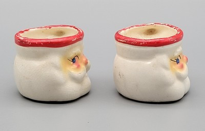 Vintage H H Holt Howard Miniature Santa Mugs Winking Blue Eyes Japan Set of 2  | eBay | eBay US