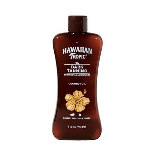 Hawaiian Tropic Dark Tanning Sun Care Moisturizing Oil, 8 Fluid Ounce | Amazon (US)