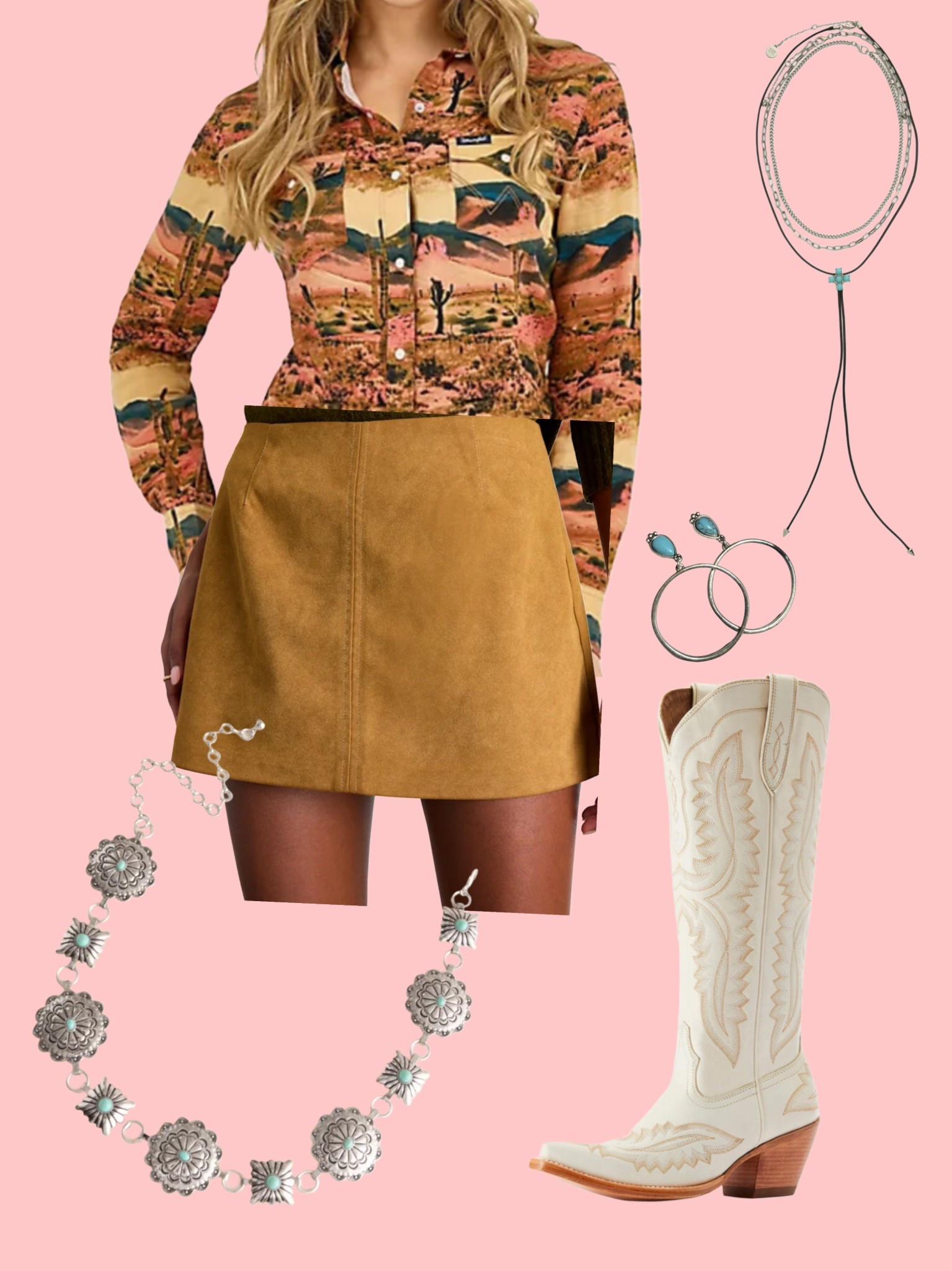 Western style pearl snap button down paired with skirt and cowgirl boots! 

#LTKShoeCrush #LTKStyleTip #LTKSeasonal