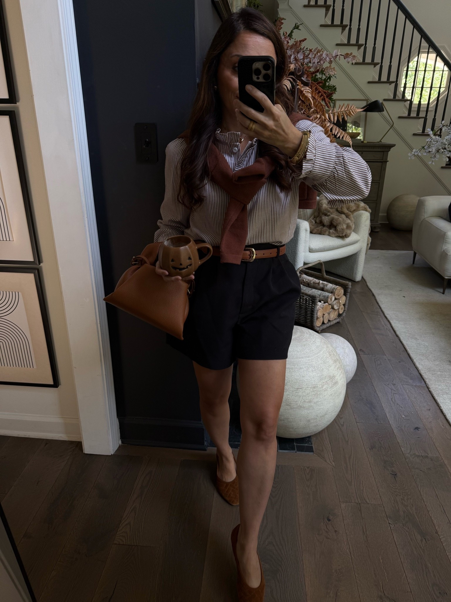 Utterly and completely in love with this ruffle top (from Amazon!) + the cardigan and ballerina (also Amazon!) are just so lovely! The shoes are glorified slippers!

#LTKdayinmylife #LTKgrwm #LTKootd