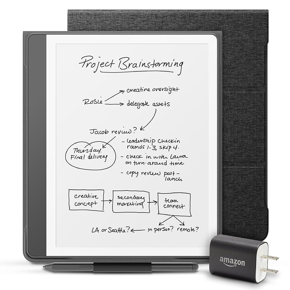 New Amazon Kindle Scribe Essentials Bundle including New Kindle Scribe (32 GB) - Tungsten, Premiu... | Amazon (US)