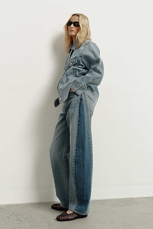 Contrast Barrel Jeans | Witchery (AU)