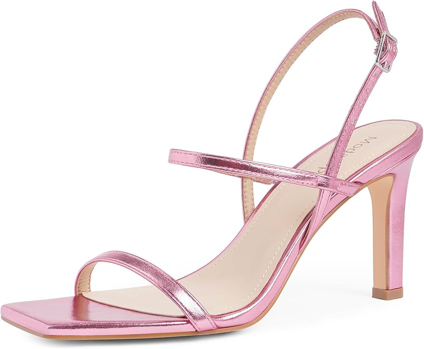 Modatope Womens Sandals Open Toe Strappy Sandals Ankle Strap High Heel Sandals for Women | Amazon (US)