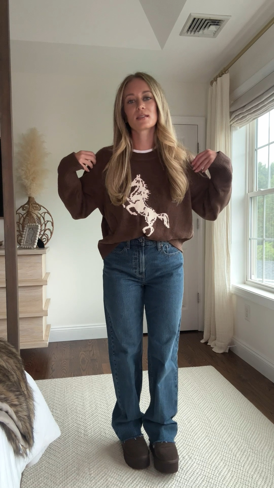 Abercrombie LTK Fall sale🍂 Chocolate brown western sweater in size S paired with their high rise loose jean in size 26. Chocolate brown Uggs in size 7.5🤎✨


Fall sale, Abercrombie sweaters, dark denim, cozy fall looks, fall fashion, fall outfits

#LTKFindsUnder100 #LTKFallSale #LTKStyleTip