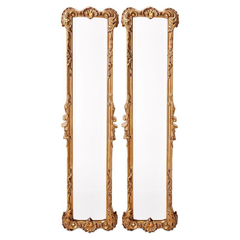Ferrara Oversized Mirror Set, Gold Leaf | One Kings Lane