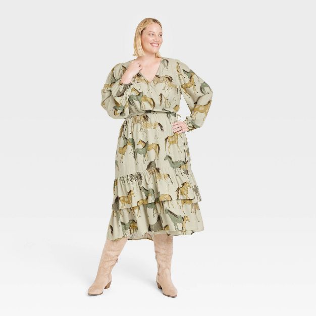 Women's Long Sleeve Wrap Dress - Knox Rose™ | Target