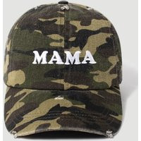 Mama Embroidered Camo Camouflage Print Distressed Baseball Hat Cap with Mesh Back | Etsy (US)