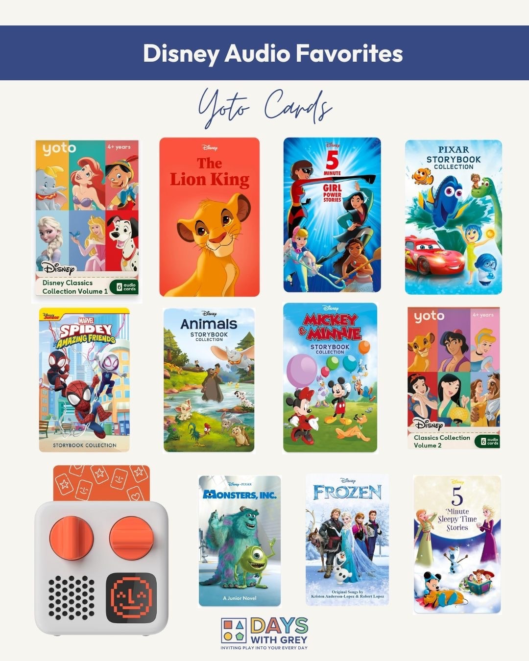 Even more Yoto card options from Disney! These are sure to be a hit with your kids. 

#LTKKids #LTKFamily #LTKFindsUnder50