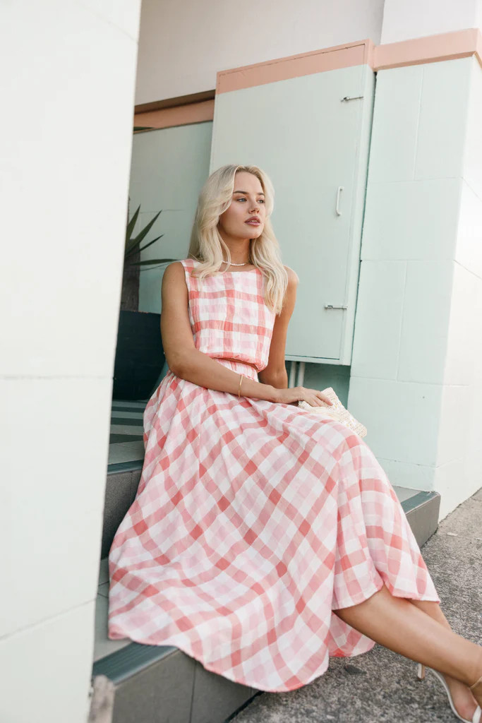 Betty Midi Skirt - Rosey Pink | Petal & Pup (US)