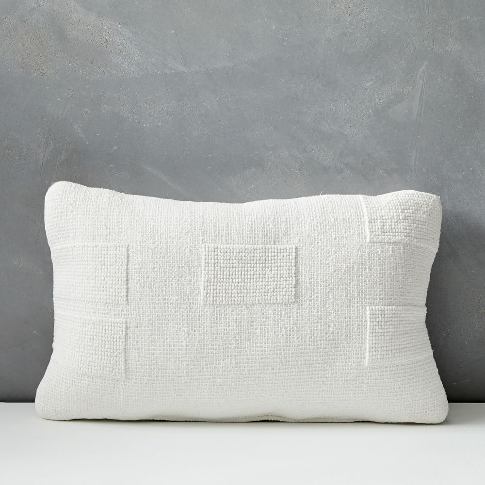 Tufted Grid Indoor/Outdoor Pillow | West Elm (US)