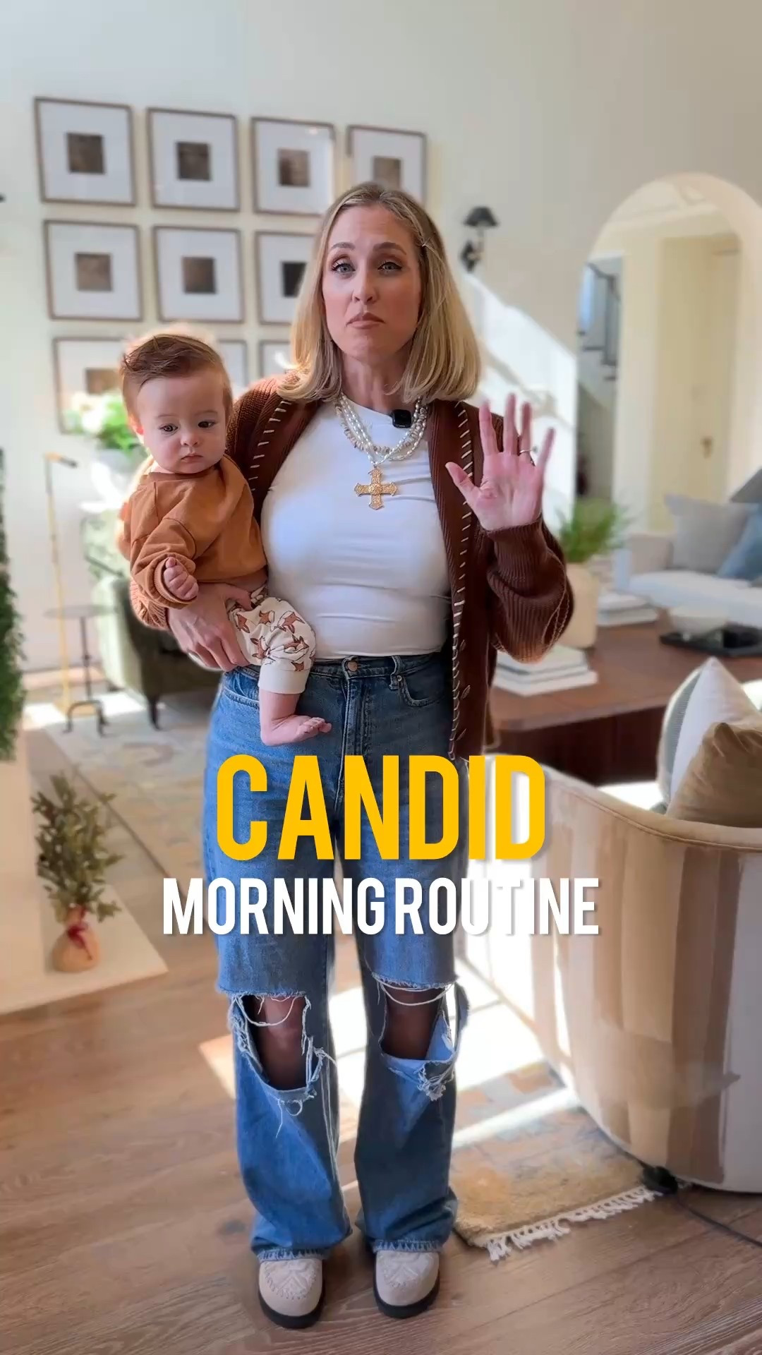 DAY IN THE LIFE — mom of 5 edition. Linking everything I wore, used, and loved today: cozy cardigan, everyday tank set, my go-to STATE backpacks for the boys, Amazon tees, leopard slippers, fall sweater, baby bassinet, my favorite ripped jeans, and even our home treadmill I use during nap time.
These are the pieces I reach for on repeat because they make busy days feel easier, comfortable, and pulled together.

SHOP MY DAY:
– Shawl collar cardigan (perfect for school drop-off)
– Kyte Baby tank set
– STATE Bags backpacks
– Stanley Quencher tumbler
– Amazon basic tees
– Leopard slippers
– Oversized fall hoodie
– AirClub bedside bassinet
– Ripped baggy jeans
– NordicTrack X24 treadmill (my nap-time workout)
– Gold pearl cross necklace

Keywords: mom outfit, everyday mom style, Amazon fashion finds, cozy mom essentials, back-to-school favorites, baby must haves, fall fashion 2025, comfortable loungewear for moms, daily routine essentials, women’s basics.