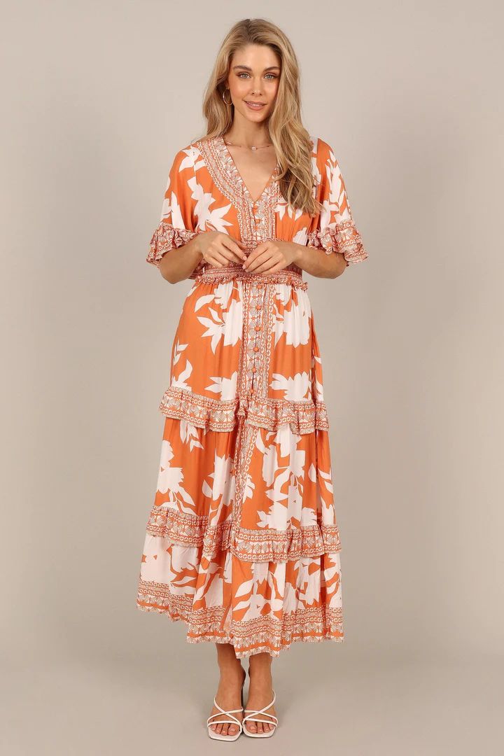 Silvio Maxi Dress - Orange | Petal & Pup (US)