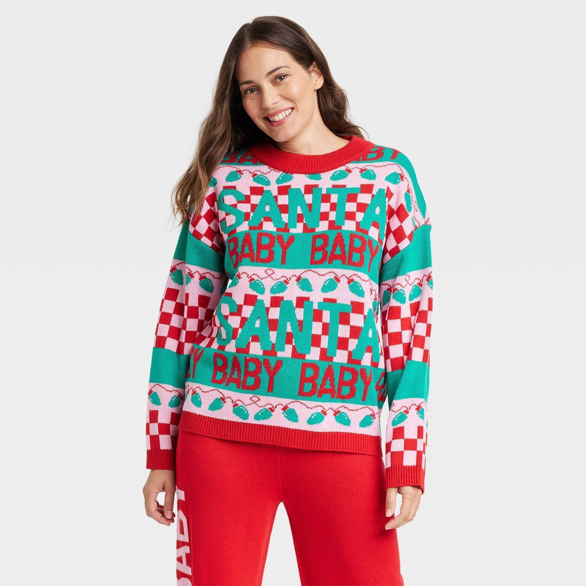 Women's Santa Baby Graphic Sweater - XS | Target