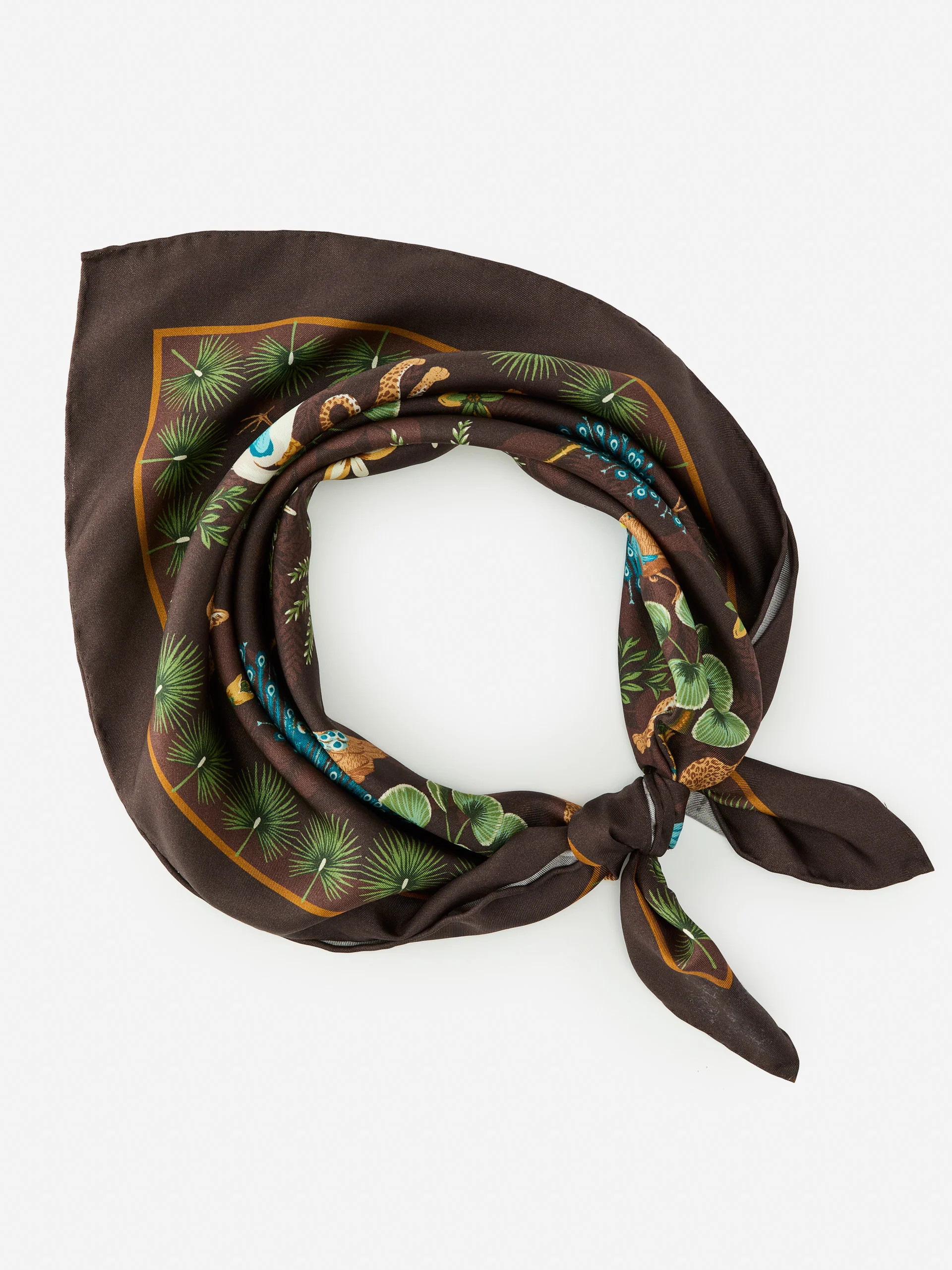 Amoura Silk Scarf in Jungle Tableau Square | J.McLaughlin