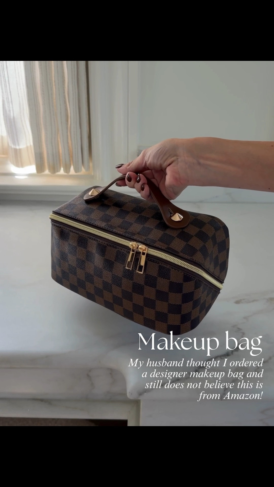 Amazon make up bag 🤎

#LTKSeasonal #LTKBeauty #LTKSaleAlert