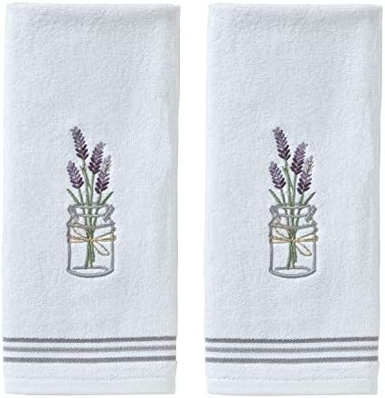 SKL Home by Saturday Knight Ltd. Lavender Hand Towel (2-Pack), White , 16x25 | Amazon (US)