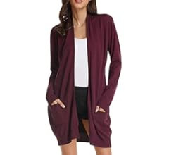 GRACE KARIN Essential Solid Open Front Long Knited Cardigan Sweater for Women | Amazon (US)
