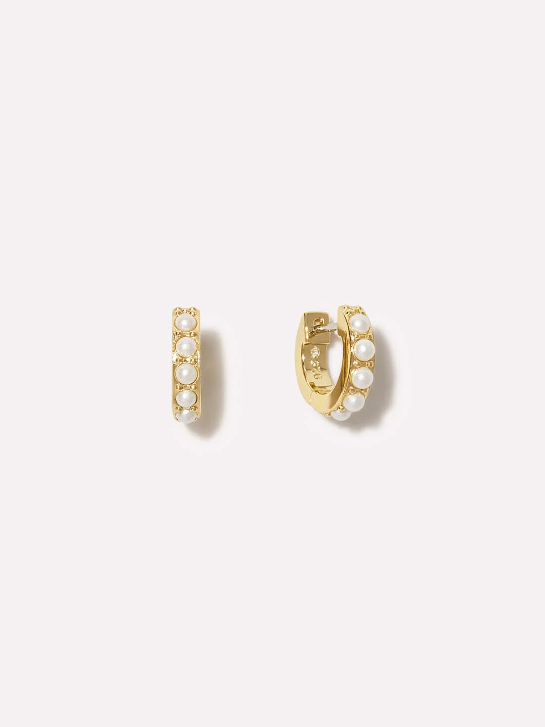 Pearl Huggie Hoops | Ana Luisa