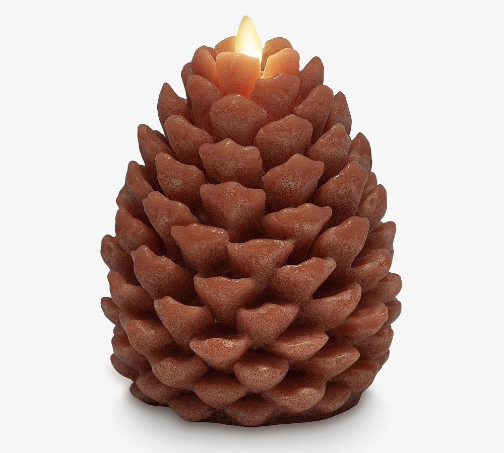 Premium Flickering Flameless Fall Figural Candle | Pottery Barn (US)
