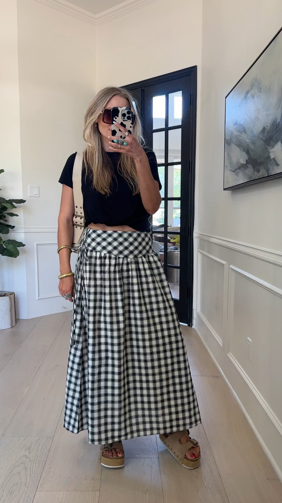 Consider this your sign to check the Target clothing section! This plaid skirt is the perfect addition to your fall wardrobe ✨🍂