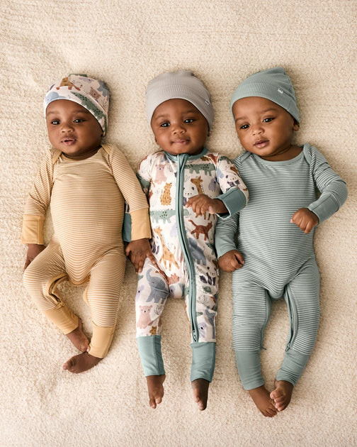 Bamboo Viscose Zip Romper Pajamas | Little Sleepies | Little Sleepies