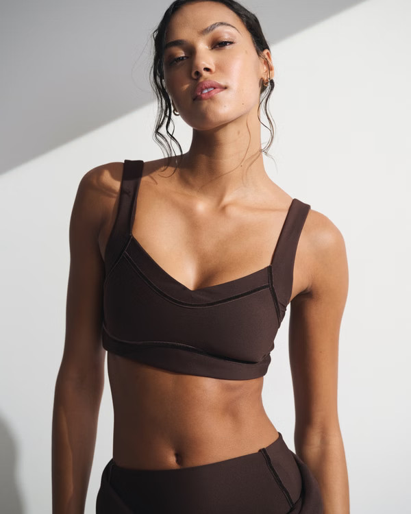 YPB sculptLUX Sweetheart Sports Bra | Abercrombie & Fitch (US)
