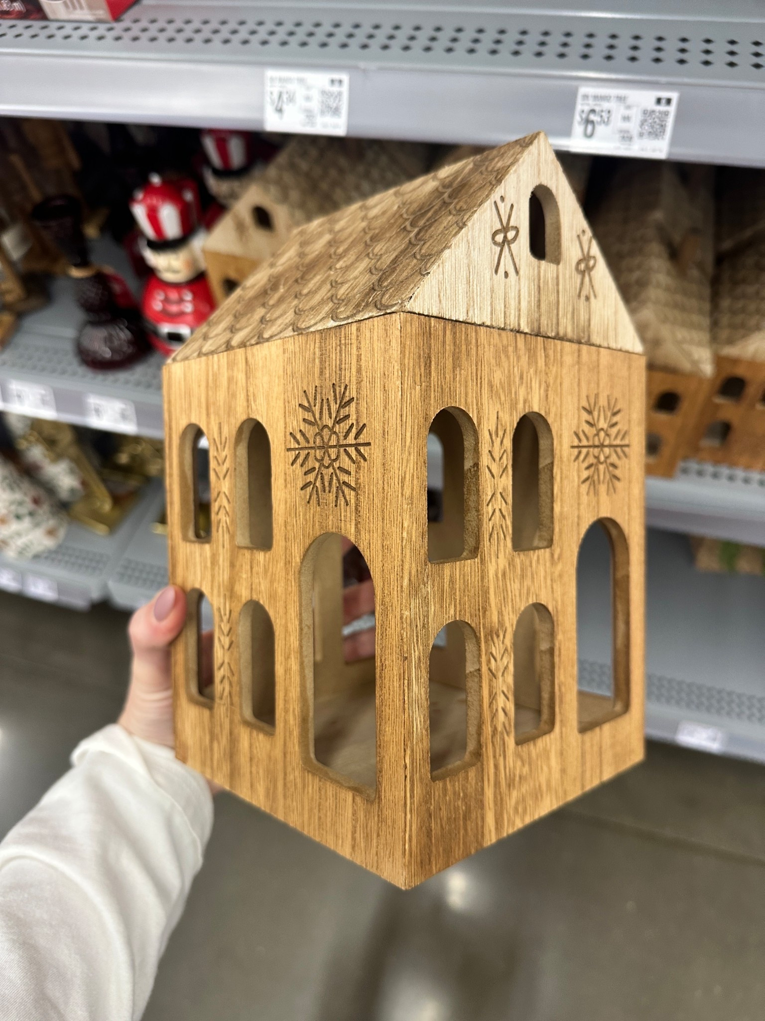 Spotted at Walmart! Available in 2 sizes. Wooden Christmas houses for less than $12! 

2025 Christmas decor. Christmas village. Holiday decor. Holiday house. Wooden Christmas decorations 

#LTKHome #LTKSeasonal