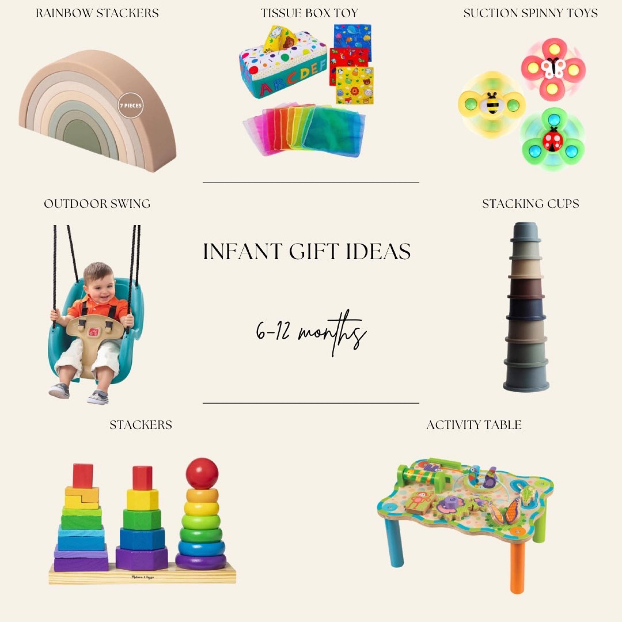 Infant gifts ideas for 6-12 months 🌈

#LTKGiftGuide #LTKbaby #LTKSeasonal
