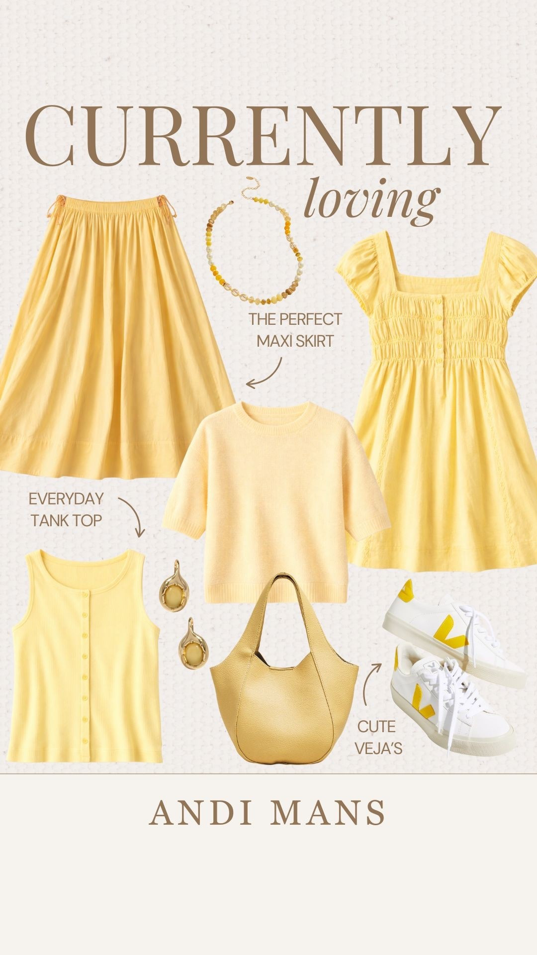 Currently loving yellow! This maxi skirt and Veja sneakers are the perfect pop of color for spring. 

#LTKSeasonal #LTKdayinmylife #LTKOver40