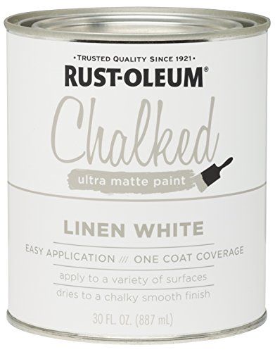 Rust-Oleum 285140 Ultra Matte Interior Chalked Paint 30 oz,  Linen White | Amazon (US)