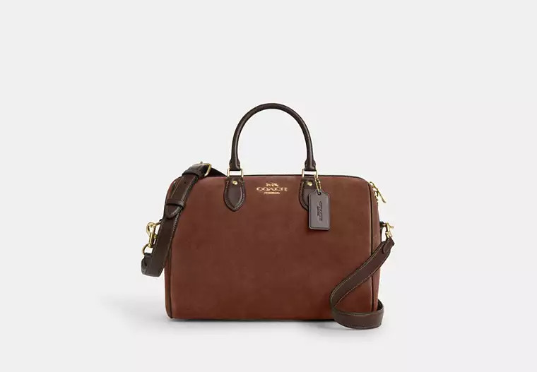 Coach Outlet Rowan Large Satchel Bag - Brown | Coach Outlet US