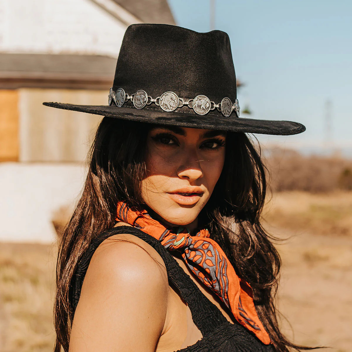 GEMINI Wide Brim Hat Black | Freebird Stores | Shop Women's Wide Brim Hat, Black Felt Fedora & We... | Freebird