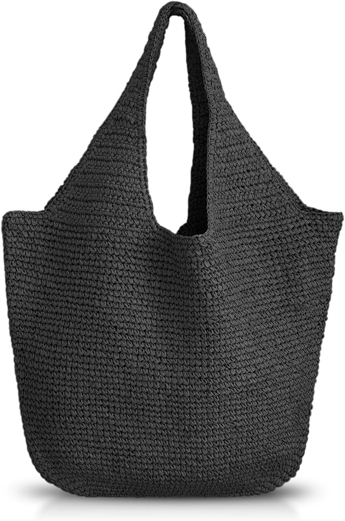 Beach Bag for Women, Straw Bag, Large Capacity Tote Bag, Raffia Bag Suitable for Vacation Travel ... | Amazon (US)