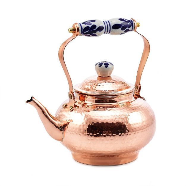 Old Dutch 64oz Copper Hammered Tea Kettle with Ceramic Handle | Target