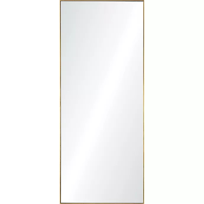 Crosland  30-Inch x 72-Inch Rectangle Framed Wall Mirror in Gold Leaf | Bed Bath & Beyond
