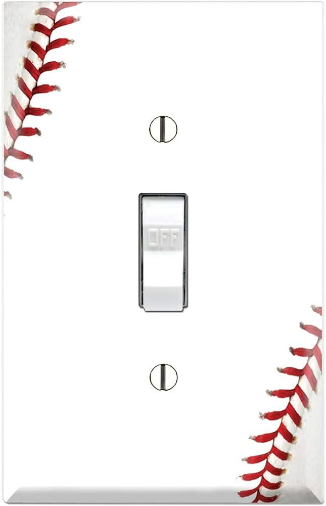 Graphics Wallplates - Baseball - Single Toggle Wall Plate Cover | Amazon (US)
