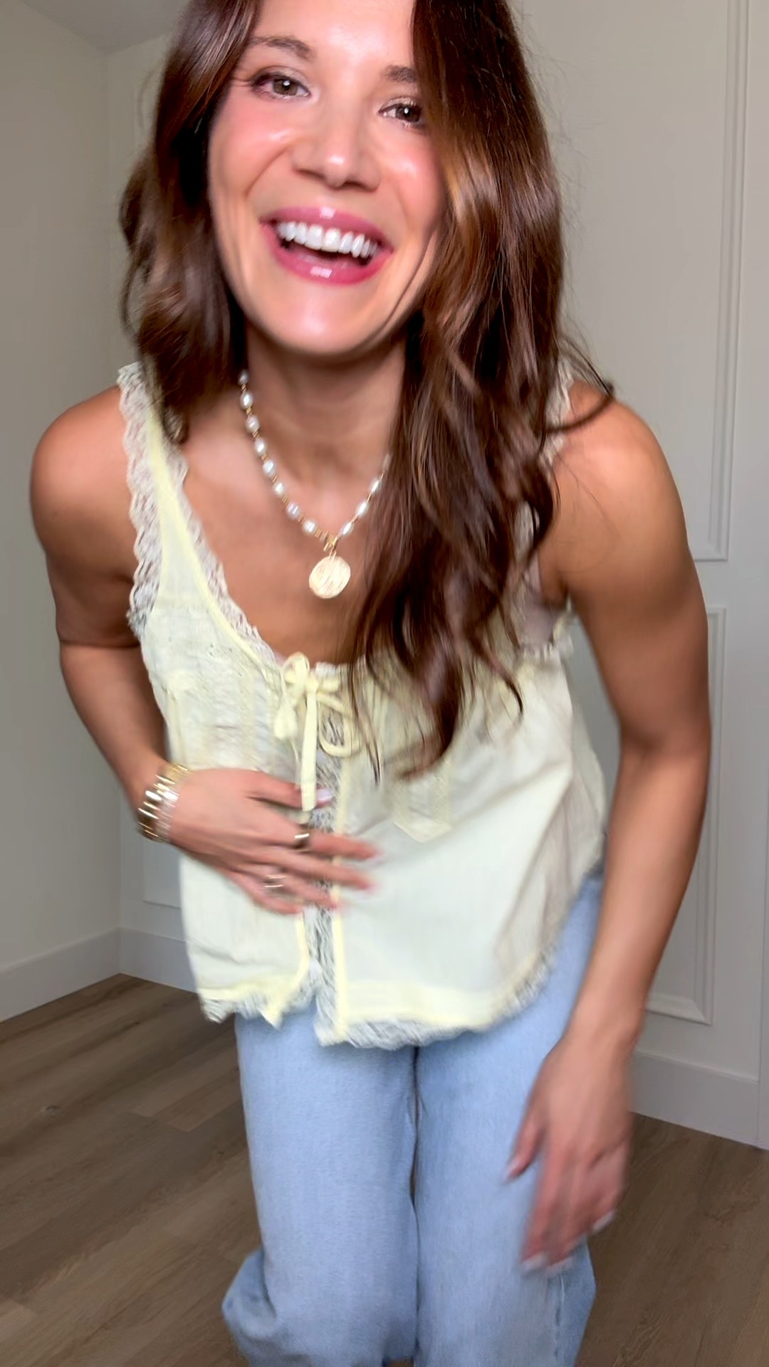 This lace detail tank is such a fun feminine spring top. The flowy fit and delicate trim make it perfect with denim, and it’s one of those pieces you can dress up or keep casual all season.
Lace tank top, Yellow tank top, Feminine tops, Spring tops, Summer outfits, Denim outfit, Casual outfits, Flowy top, Lace detail, Cute tops, Stang and Co

#LTKootd #LTKTall #LTKSeasonal
