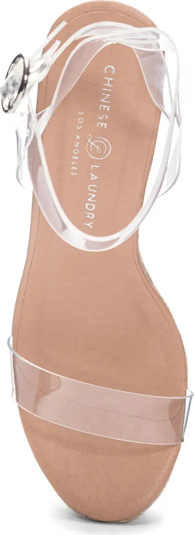 Ello Espadrille Clear Platform Wedge Sandal (Women) | Nordstrom Rack