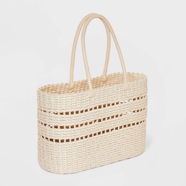 XL Straw Tote Handbag - A New Day™ Natural | Target