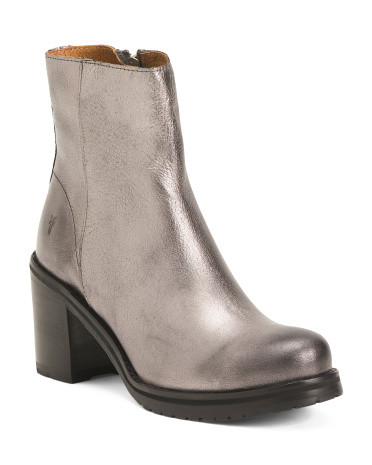 Leather Karen Inside Zip Boots | TJ Maxx