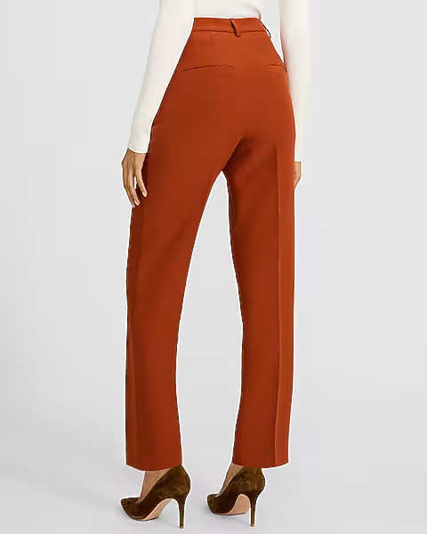 Editor Signature Stretch Super High Waisted Straight Ankle Pant | Express