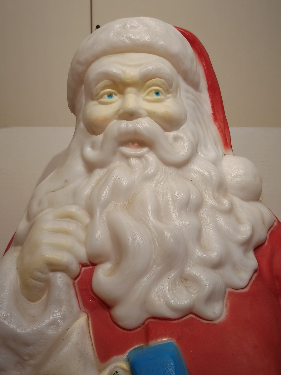 Vintage 40" Santa Christmas Lighted Blow Mold Toy Stocking EMPIRE | eBay | eBay US